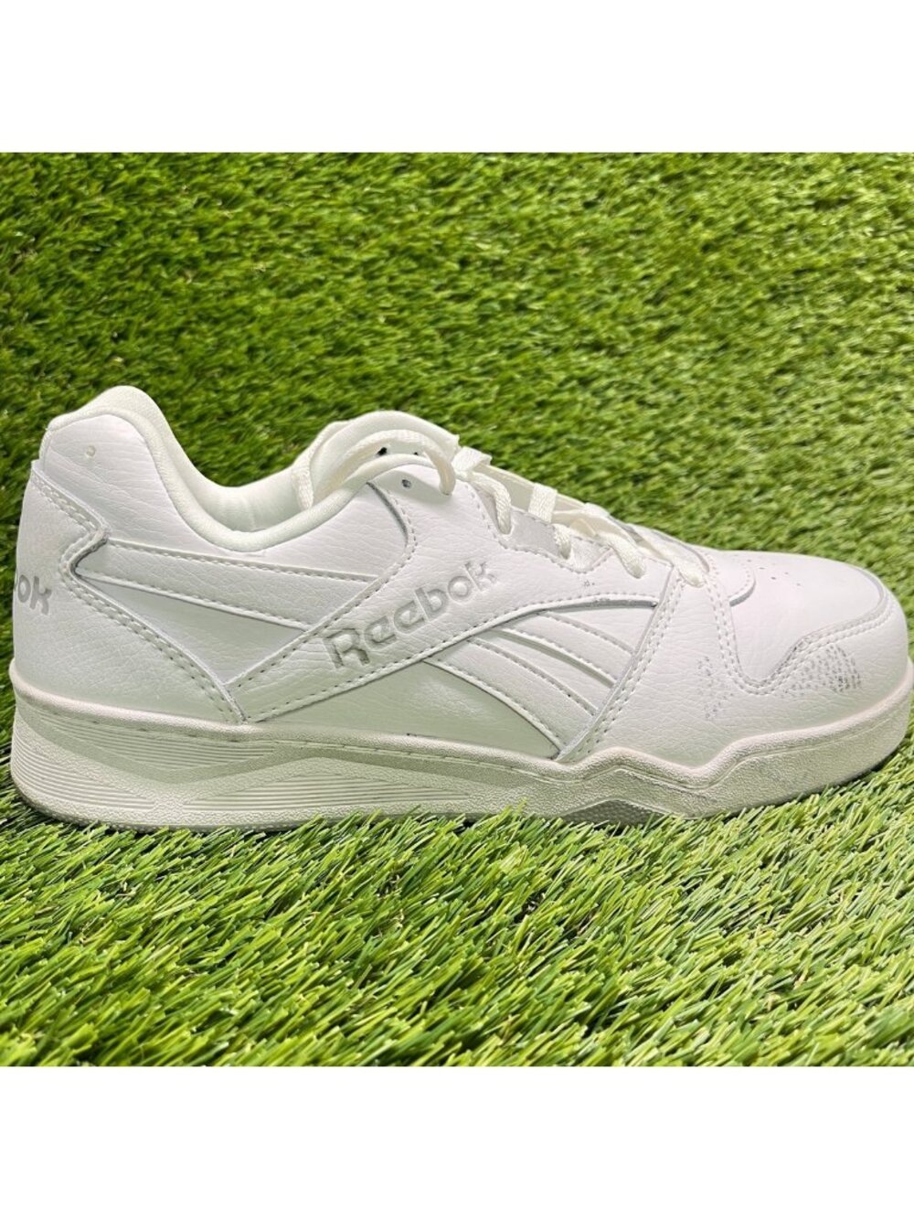 Reebok BB4500 Low Womens Size 9.5 White Leather Composite Toe Safety Work Shoes